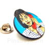 Emaille Pins Frau Mädchen