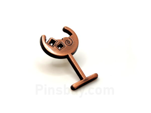 Metal custom pins in bronze